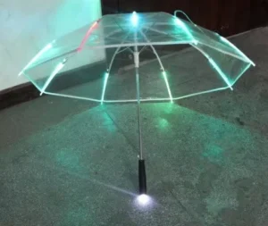 Custom Led Light Dome Shaped Bubble Clear Transparent Umbrella