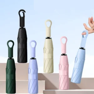 Custom Lightweight UV Protection Automatic Folding Rain Umbrella
