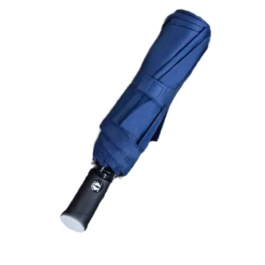 Custom Logo 3-Fold Automatic Umbrella with Hook Handle, Portable 8K/6K