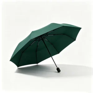 Custom Logo 3 Fold Portable Umbrella 10 Ribs Black Glue UV Sun Rain Solid Color Folding Umbrella for Reseller