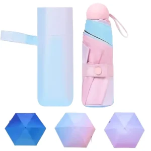 Custom Logo 3 Fold Umbrella Anti-UV Waterproof Umbrella for Travel Commute Outdoor and Business Advertising Gifts