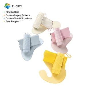 Custom Logo 5 Fold Mini Umbrella Ultra Light Pocket Size UV Protection Windproof Umbrella for Business Promotional Bulk Order