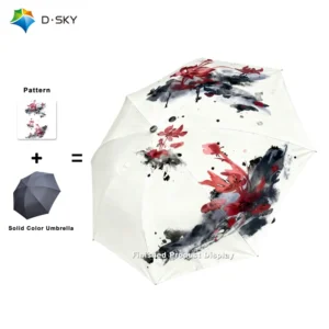 Custom Logo 8 Ribs Heavy Duty Windproof Umbrella Durable Waterproof Rain Umbrella for Business Gift