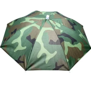 Custom Logo 8K Diameter 50cm Portable Rain Head Umbrella Hat Green Outdoor Sun Shade Fishing Travel Cap Umbrellas