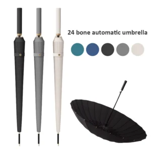 Custom Logo Auto Open Large Windproof Golf Stick Umbrella, Heavy Duty Outdoor, Manufacturer