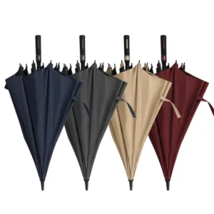 Custom Logo Auto Open Straight Golf Umbrella Windproof UV Protection Promotional Rain Umbrella for Business Gifts