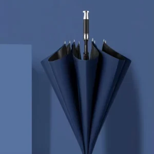 Custom Logo Auto Open Windproof Water Repellent Large Golf Umbrella for Hotel Reception
