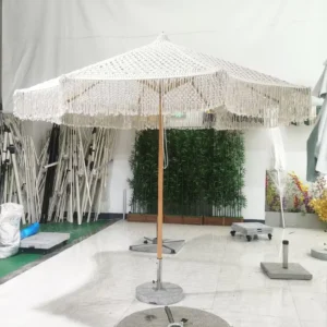 Custom Logo Canvas Waterproof Swimming Pool, Fishing, Picnic, Hotel, Garden, and Beach Umbrella