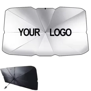 Custom Logo Car Sunshade Umbrella Windshield Cover