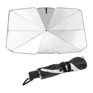 2 Sizes Universal Foldable Car Front Windshield Sunshade Umbrella with UV Protection