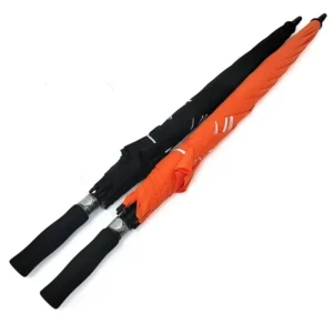 Custom Logo Classic Straight Umbrella Sunny & Rainy Auto Open EVA Handle Pongee Business Gifts Travel Umbrella