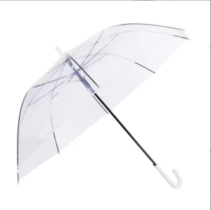 Custom Logo Clear Golf Umbrella with Long Handle