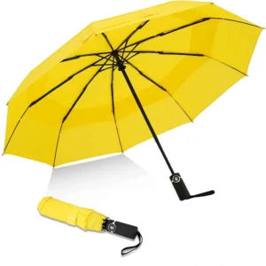 Custom Logo Clear Transparent Three Folding Umbrella