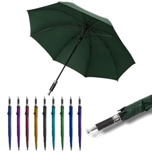Custom Logo Folding Pocket Golf Umbrella with Flashlight, Automatic Opening, Straight Design