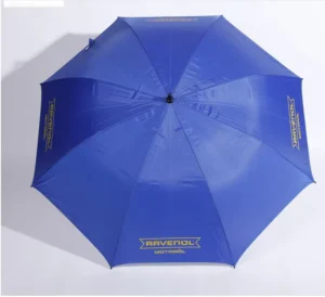 Custom Logo Golf Umbrella with Windproof Fiberglass Frame and 190T Nylon Fabric