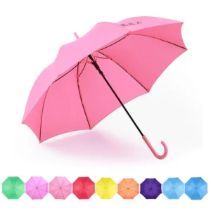 Custom Logo Japanese Straight Umbrella Minimalist Style Windproof Long Handle J-Hook Parasol Professional Factory