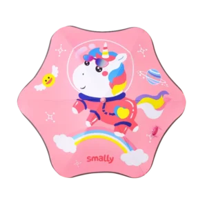Custom Logo Kids Cartoon Umbrella, Waterproof Children Rain Umbrella Cute Print Safety Design OEM Factory