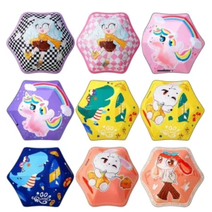 Custom Logo Kids Folding Umbrella Cartoon Print Manual Open Portable Windproof Waterproof OEM