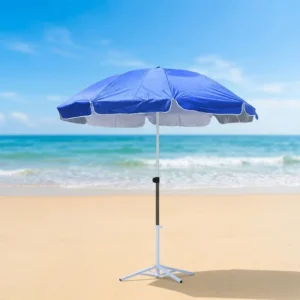 Custom Logo Large Outdoor Waterproof UV Block Beach Umbrella Colorful Foldable Patio Parasol with Carry Bag