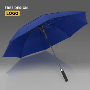 Custom Logo Long Golf Umbrella Polyester Material