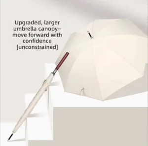 Custom Logo Luxury Golf Umbrella Fiberglass Frame 190T Pongee Modern Design Straight Umbrella 120cm Fully Automatic Open Adults