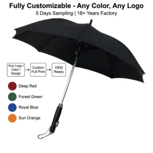 Custom Logo Manual Adult Outdoor Mist Spray Cooling Fan Umbrella UV Protection Portable 105cm Promotional Gift