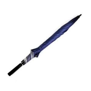 Custom Logo Manual Straight 8-Rib Umbrella Silver-Coated Fiberglass Ribs Pongee Windproof Golf Umbrella