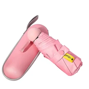 Custom Logo Mini 50% off Manual 8 Ribs Women’s UV-Proof Sun Protection Umbrella for Business Gifts Modern Design Sun and Rain