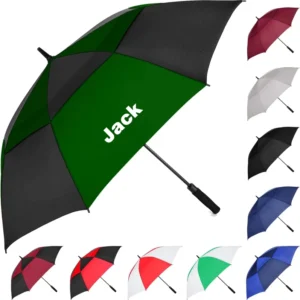 Custom Logo OEM Windproof Large Golf Umbrella with Printed Logo
