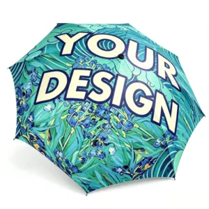 Custom Logo Oversized Outdoor Parasol UPF 50 UV Protection Portable Umbrella