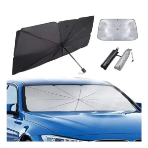 Custom Logo Portable Folding Car Windshield Sunshade Umbrella UV Protection