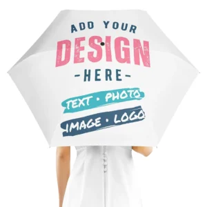 Custom Logo Print Six-Fold Automatic Nylon UV-Protective Umbrella