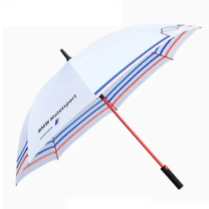 Custom Logo Printed Black Golf Umbrella Windproof Semi-Automatic Open Big Size Classic Design Adult Travel
