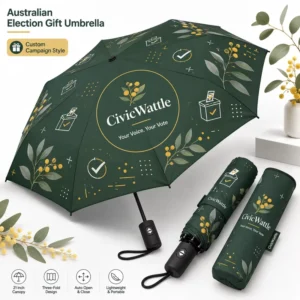 Custom Logo Printed Compact Lightweight 21-Inch 8 Ribs Auto Open Close Windproof Fiberglass Frame Three Foldable Umbrella