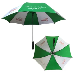 Custom Logo Printed Fiberglass Golf Umbrella OEM Straight Windproof