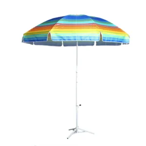 Custom Logo Printed Parasols Outdoor Beach Umbrellas for Rain Protection