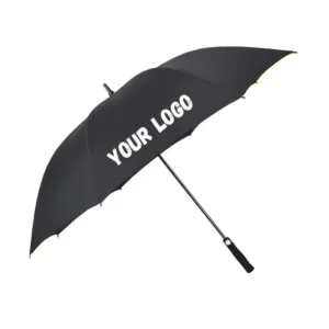 Custom Logo Printed Promotion Business Gifts Outdoor Umbrella Wind Resistance Umbrella Double Layer Golf Umbrella