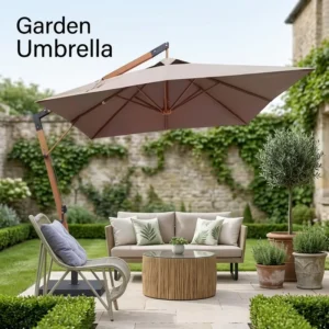 Custom Logo Printed Rain Garden Outdoor Parasol