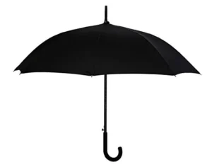 Custom Logo Printed Straight Rain Umbrella with J-Handle Metal Shaft