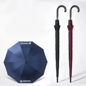 Custom Logo Printing 27 Inch Large Windproof Golf Umbrella for Promotional Business Events
