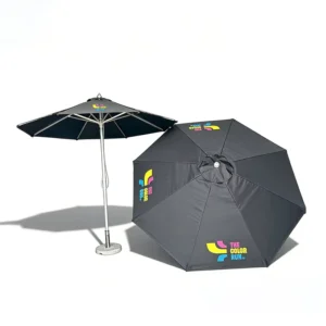Custom Logo Printing Large Umbrella Windproof Beach Travel Outdoor
