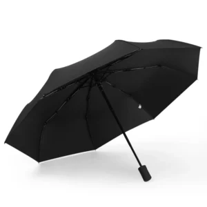 Custom Logo Printing UV Portable Solar Automatic Windproof Folding Sun Rain Umbrella for Luxury Hotel Gifts