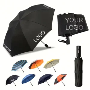 Custom Logo Printing UV Protection Automatic Folding Umbrella