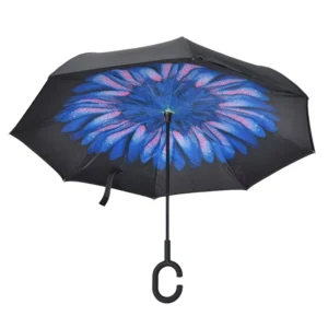 Custom Logo Self-Opening and Closing Double-Layer Large Reverse Umbrella