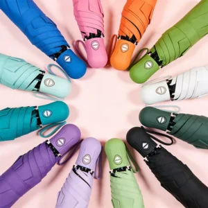 Custom Logo Small Portable Mini Pocket Umbrella UV Protection Travel Umbrella Light Weight for Women