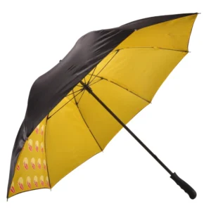Custom Logo Straight Manual Double-Canopy Golf Umbrella for Outdoor Sports Giveaways