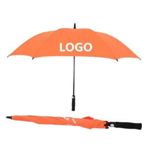 Custom Logo Straight Windproof Two-Color Large Golf Umbrella