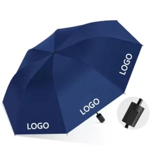 Custom Logo UV Protection Travel Umbrella Small Portable Windproof Rain Sun