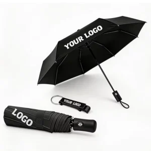 Custom Logo Umbrella for Promotional Business Events and Gifts Windproof UV Umbrella