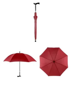 Custom Logo Walking Stick Cane Umbrella for Older Adults